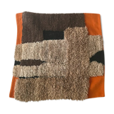 70s wool rug - 95x95cm
