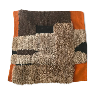 70s wool rug - 95x95cm