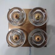Copper and Glass Sconce from Cosack, Germany, 1960s