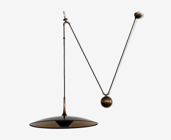 Suspension vintage en laiton Onus 55 par Florian Schulz, années 1970
