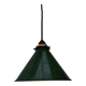 Old enamelled sheet metal lamp