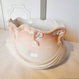 Art Deco Style French Porcelain Planter or Vase in Barbotine