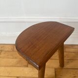 Half-moon tripod stool