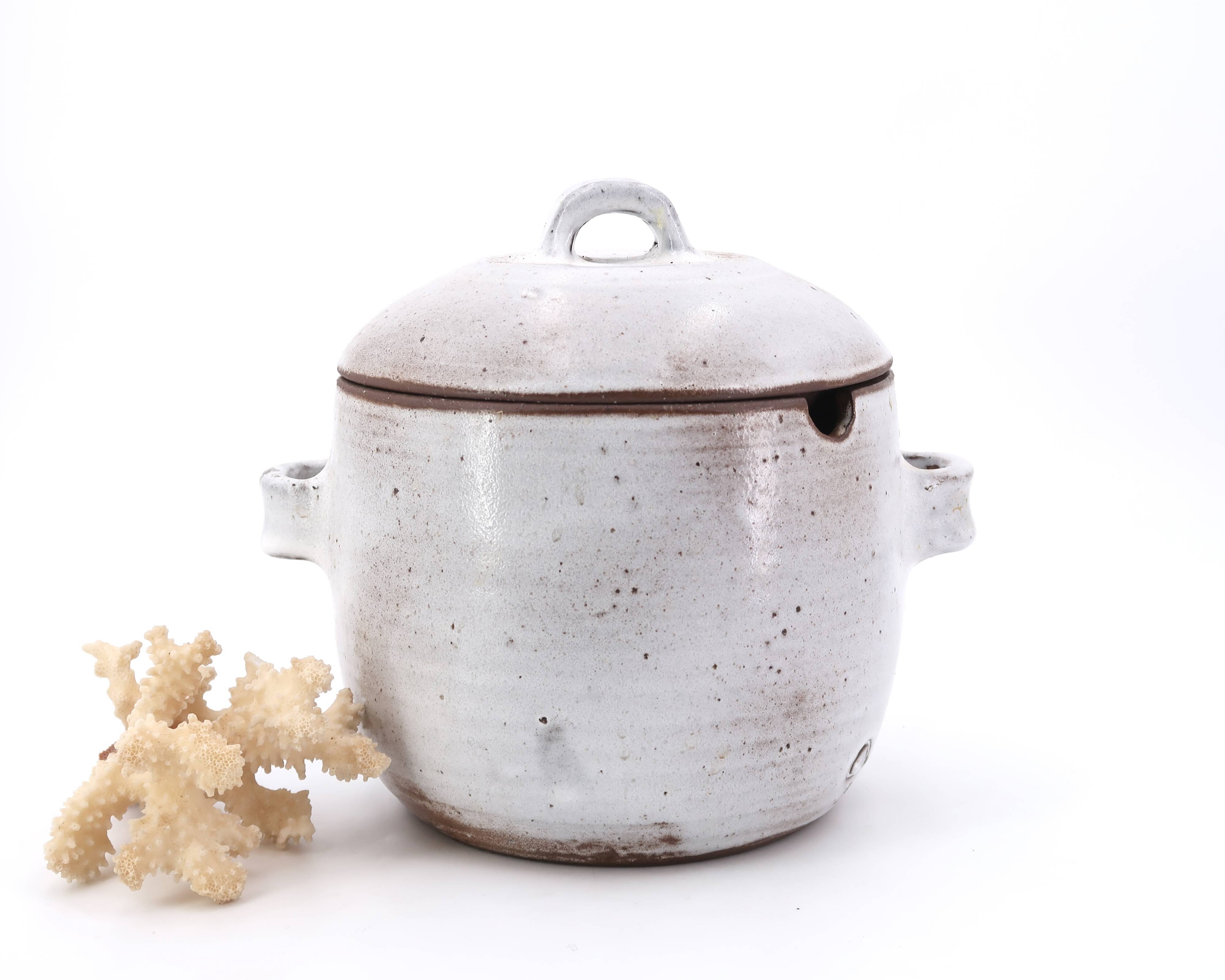 Stoneware tureen by Jeanne and Norbert Pierlot, ceramics from the 70s