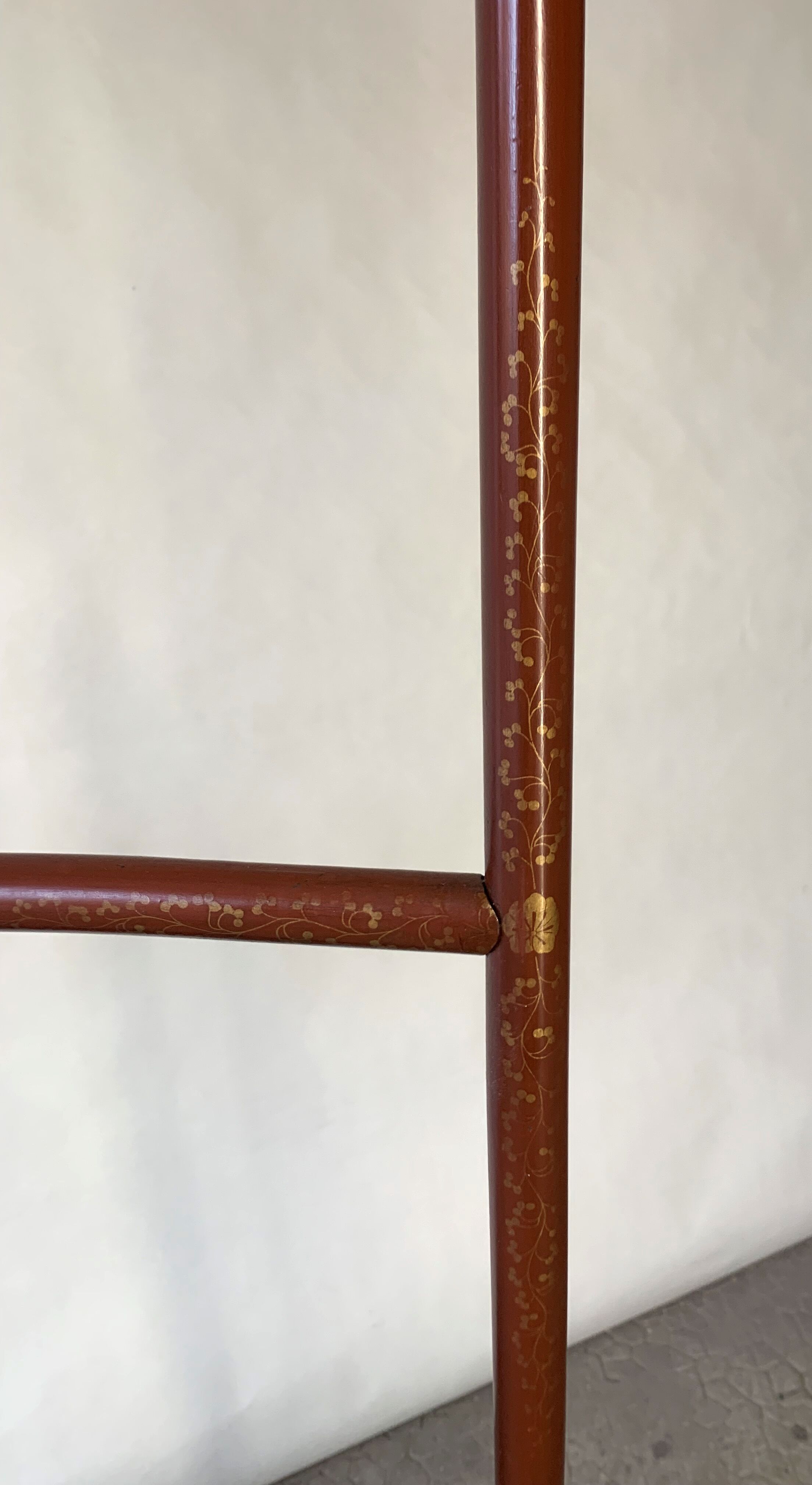 Japanese lacquered clothing holder