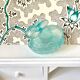 Rabbit-shaped molded glass candy box
