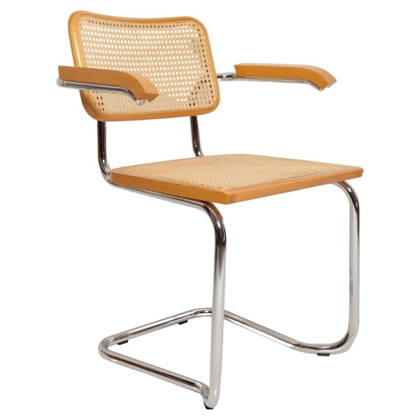 Chaise Cesca en rotin du milieu du siècle, Marcel Breuer, Italie, années 1960
