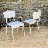Pair of white chairs
