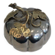 Silver-plated and brass pumpkin ice bucket