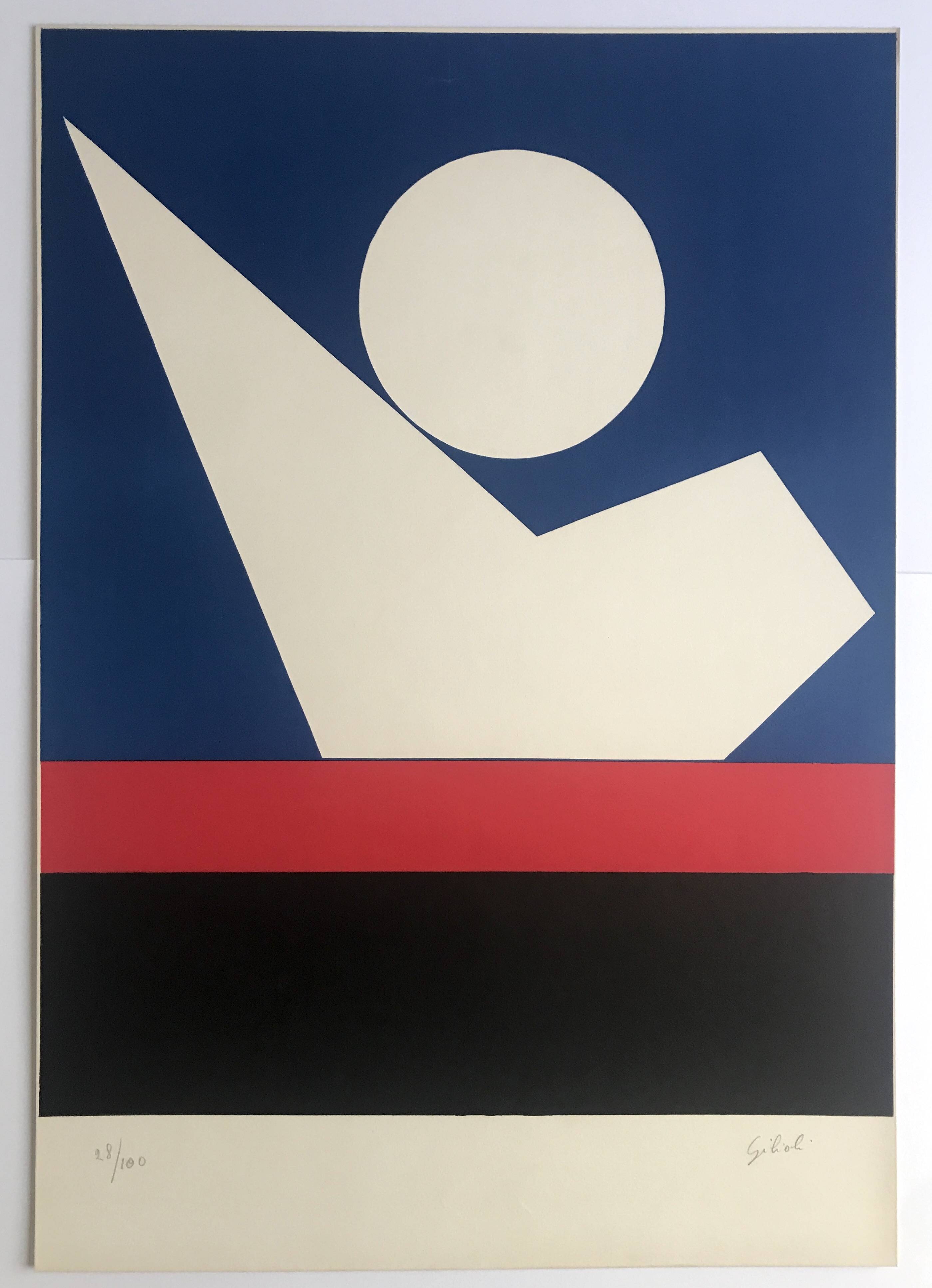 Émile GILIOLI, Untitled, c. 1973. Original lithograph signed in pencil