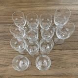 Set of 11 vintage glasses