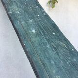 Wooden trestle bench