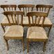5 chaises bistrot paillées