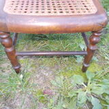 Repose-pied tabouret cannage