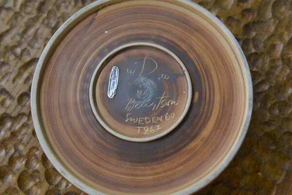 Swedish art ceramic by Bengston Bergsten 1960's