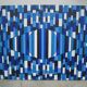Blue lines HST oil on canvas signed Francis Bobin 2023
