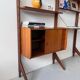 Bibliothèque en teck, Norvège des années 1960