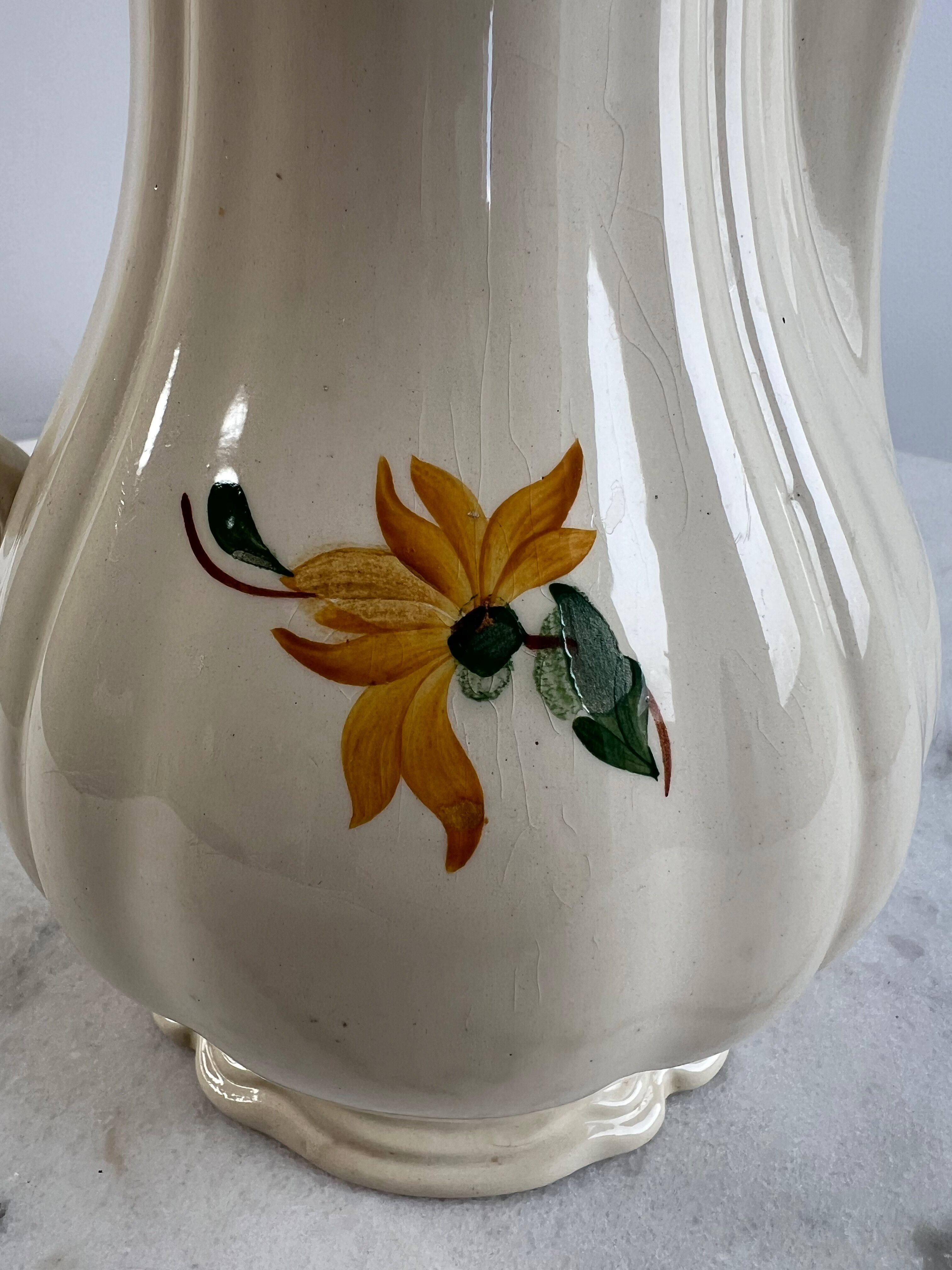 Iron earth teapot Sarreguemines and Digoin