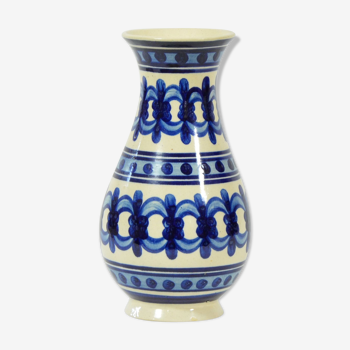 Vase décoré folk des années 1970
