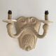Pair of plaster wall lights