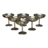 Set of 6 vintage ice cream bowls by Guy Degrenne from the 1980s.