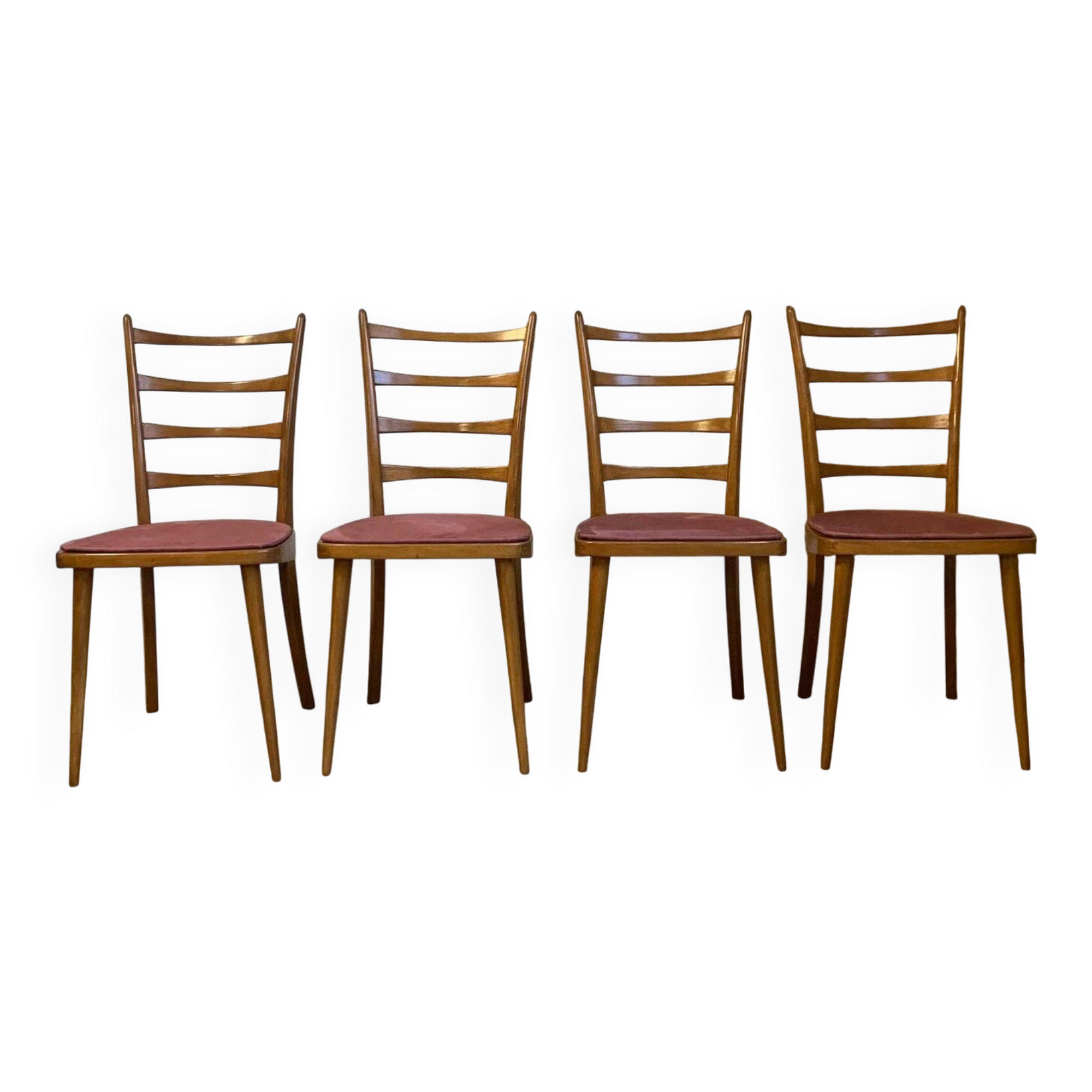 Set of 4 vintage Scandinavian style chairs
