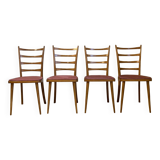 Set of 4 vintage Scandinavian style chairs