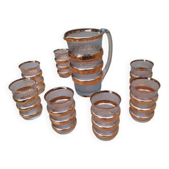 Vintage 1950s orangeade set