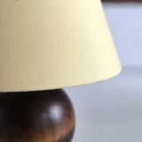Solid wood ball table lamp