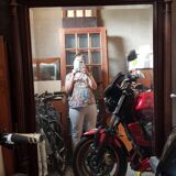 Solid wood mirror with moldings