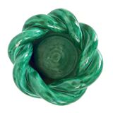 Vintage 1960s woven ceramic ashtray or pocket emptier