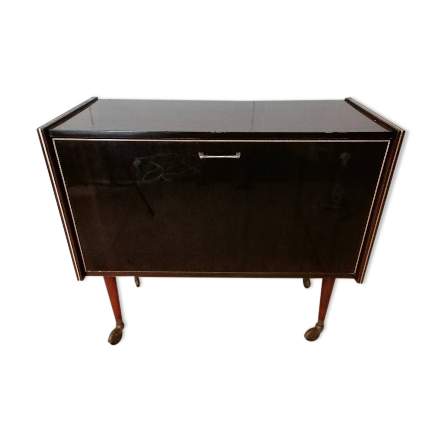 Bar cabinet on wheels circa 1950