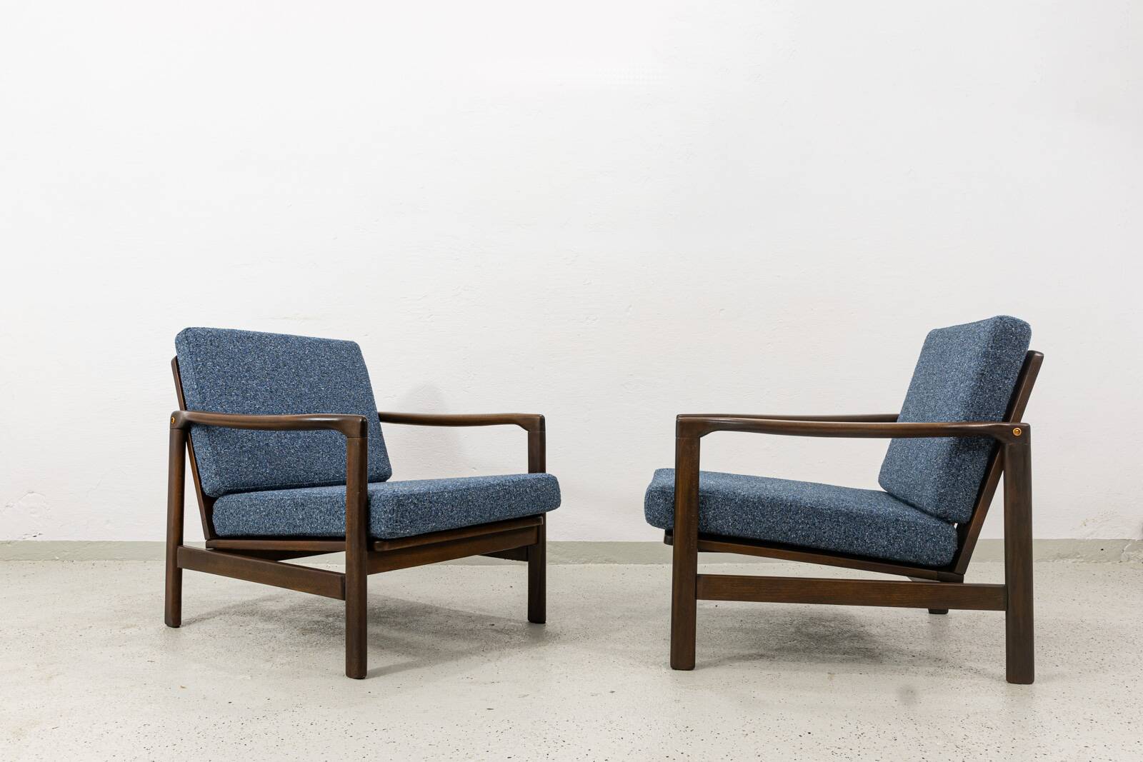 Vintage armchairs B-7522 by Zenon Bączyk, Poland, 1960s, set of 2