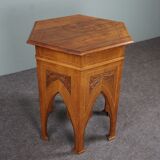 6-sided side side table in Jugendstil Art Nouveau style