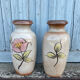 2 pottery art vase made in West Germany