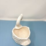 Cache pot en céramique italienne en forme de cygne