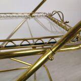 Vintage golden brass rolling service
