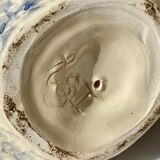 Signed ceramic hen and guinea fowl