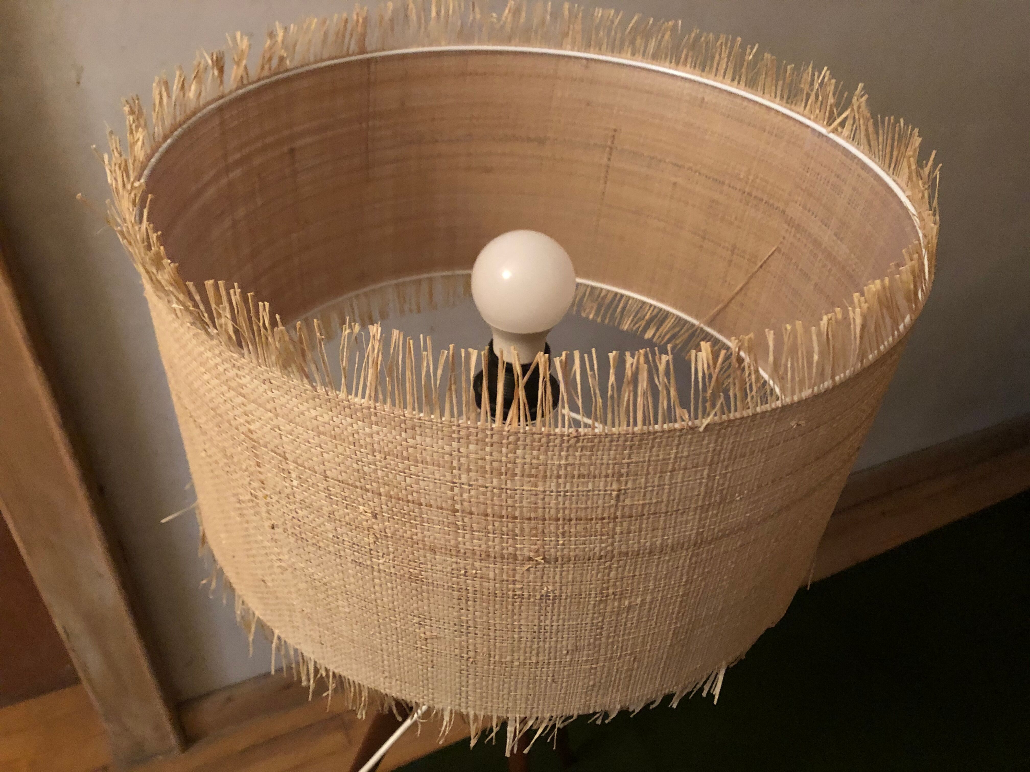 Triplet lamp teak style 60s