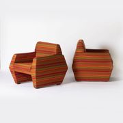 Set of 2 unique spaceage chairs produced by Olsztyńskie Fabryki Mebli, Poland, 1970s