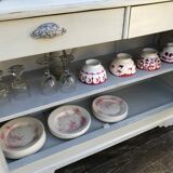 Large Parisian buffet gray putty