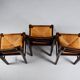 Suite de 3 chaises de Pierre Cruège datant des années 1950.