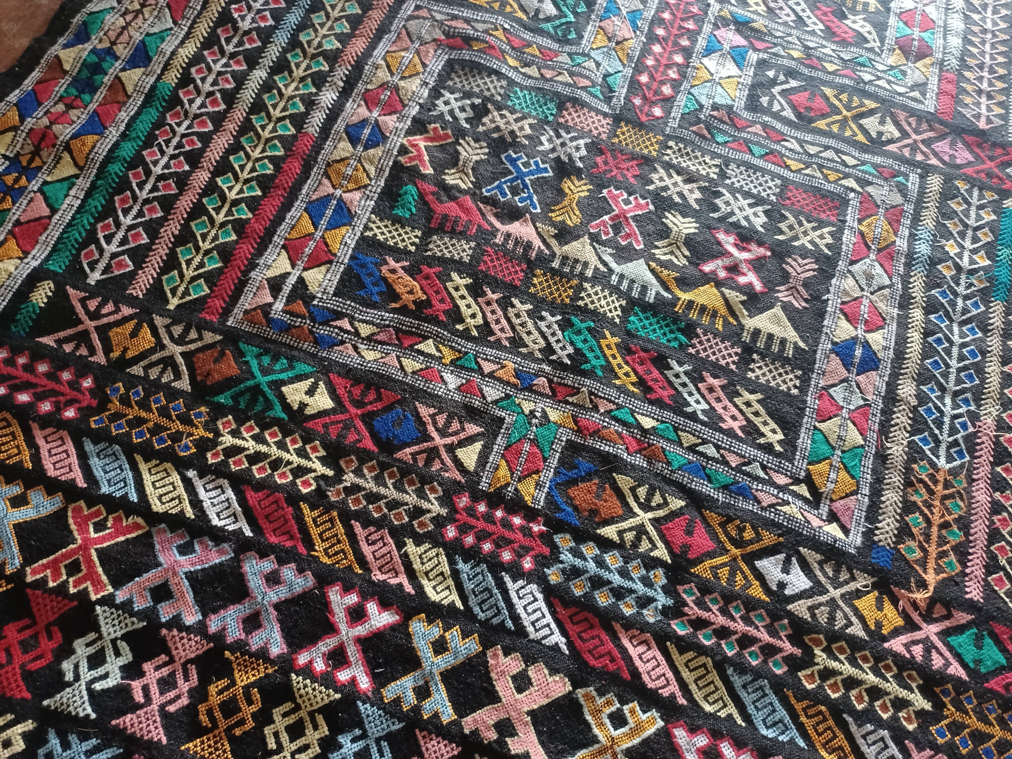 Carpet of the high atlas years 1960 123x200cm