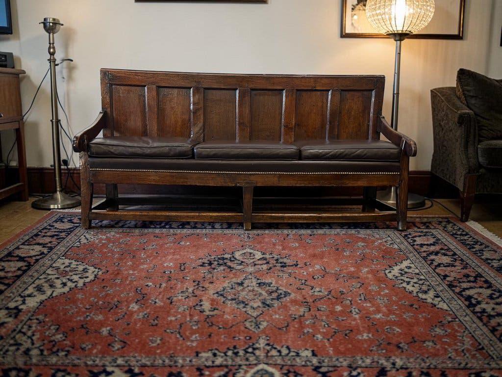 Vintage rustic wooden bench / antique bench