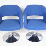 Set of 5 Vintage Largo Swivel Chairs Borje Johanson from Johanson Design