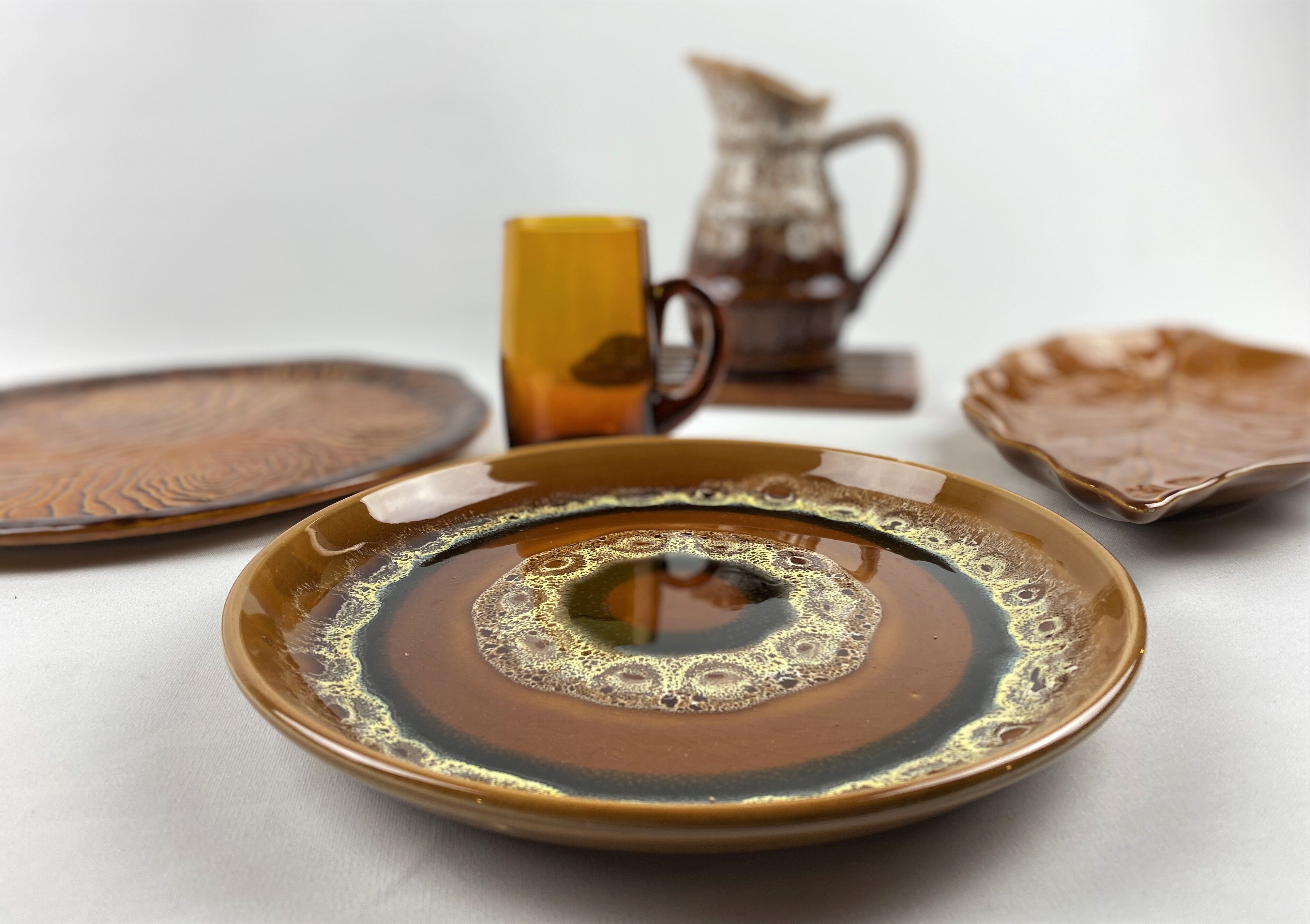 Depareille table service - glassware, sandstone and earthenware - 8 cutlery -21 pieces