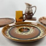 Service de table depareille - verrerie, grès et faïence - 8 couverts -21 pièces