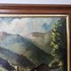 Painting - Oil on panel Mountain landscape river signed Gabriel Pinson