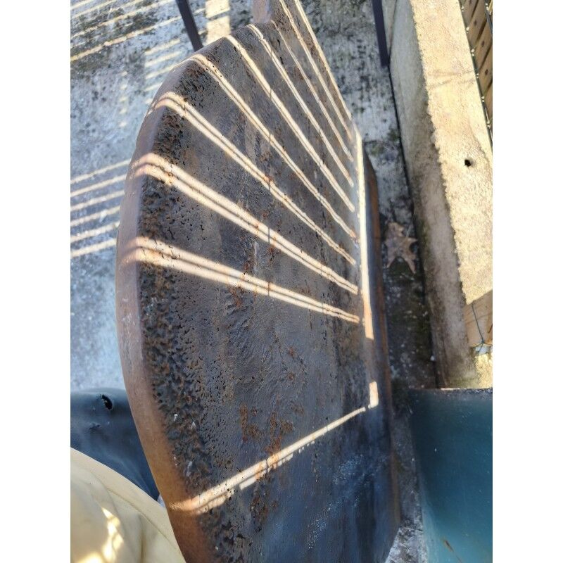 19th-century cast iron fireplace plaque