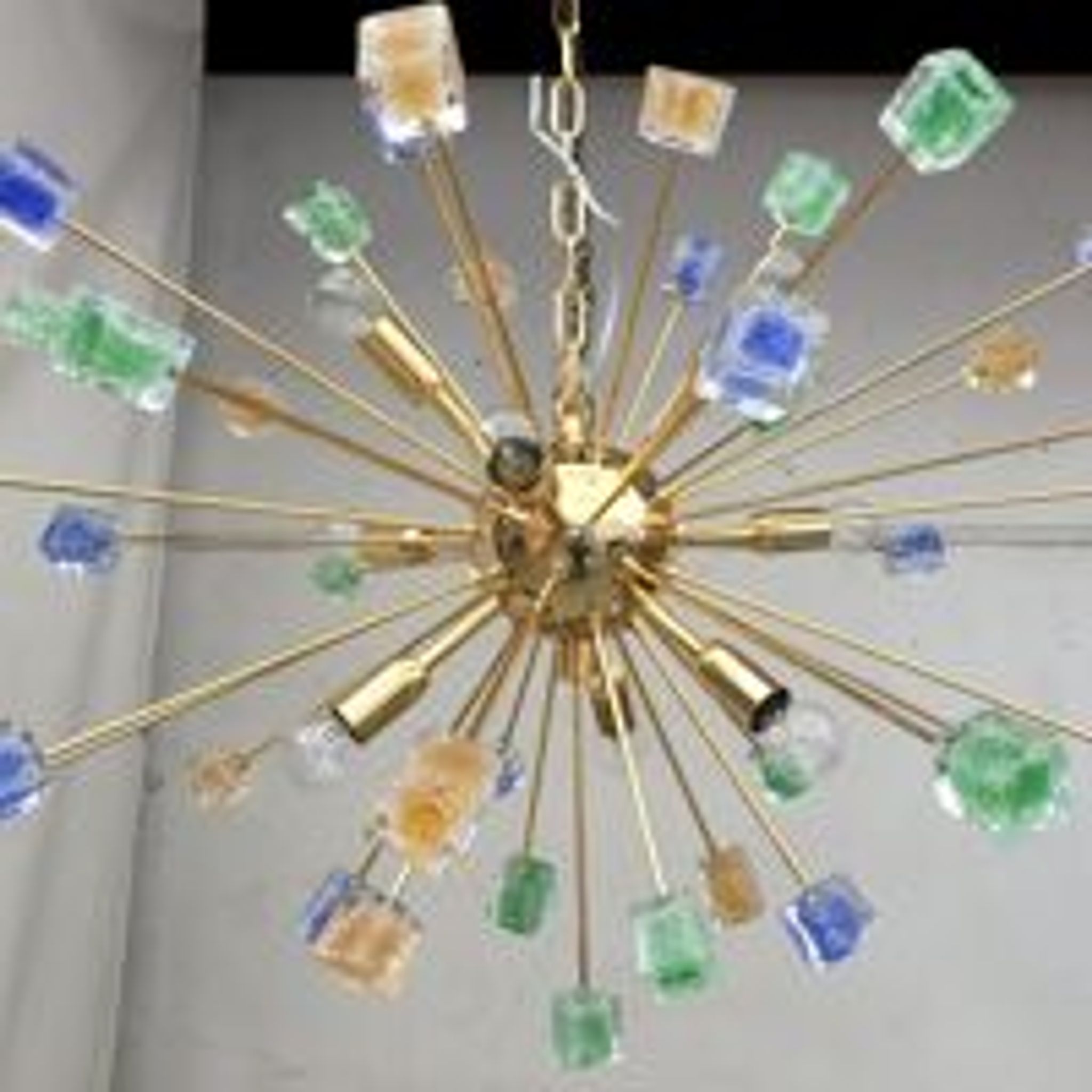 Murano glass sputnik chandelier